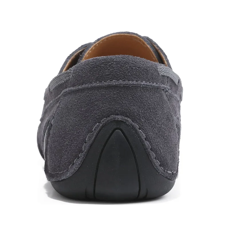 Genuine Leather Men's Casual Shoes Luxury Brand Mens Loafers Breathable Slip on Black Driving Male Big Size 46 | Обувь