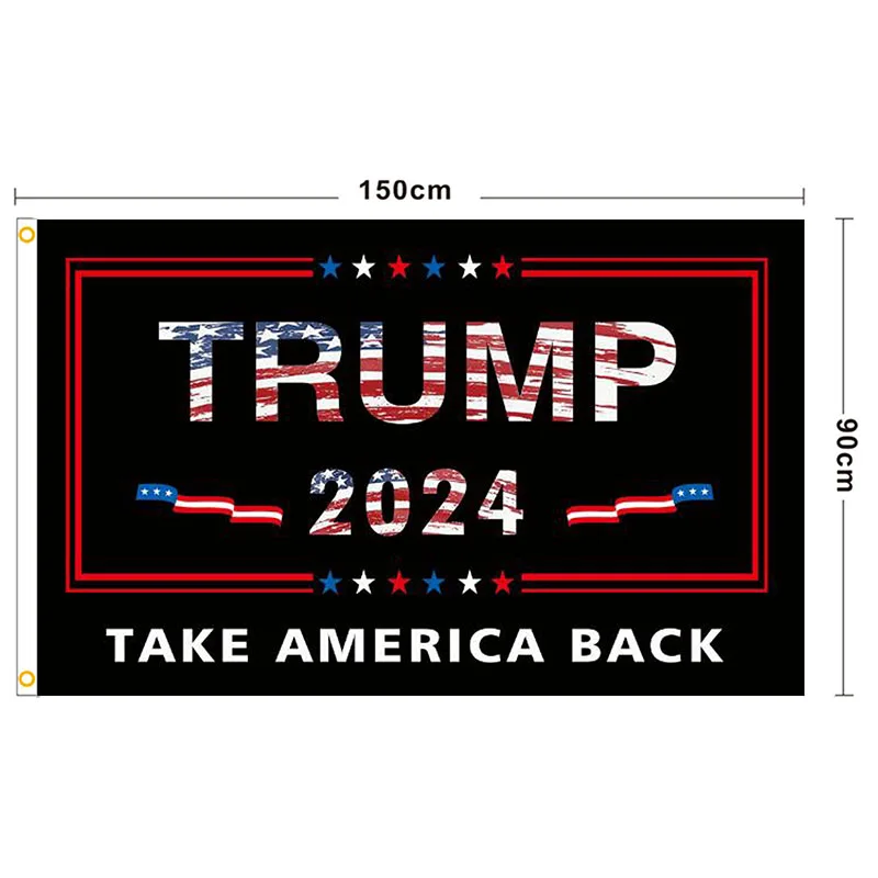 

3x5ft Donald Trump 2024 Presidential Election Flag Printed Letter Take America Back Flying Hanging Banner Protest March Sign