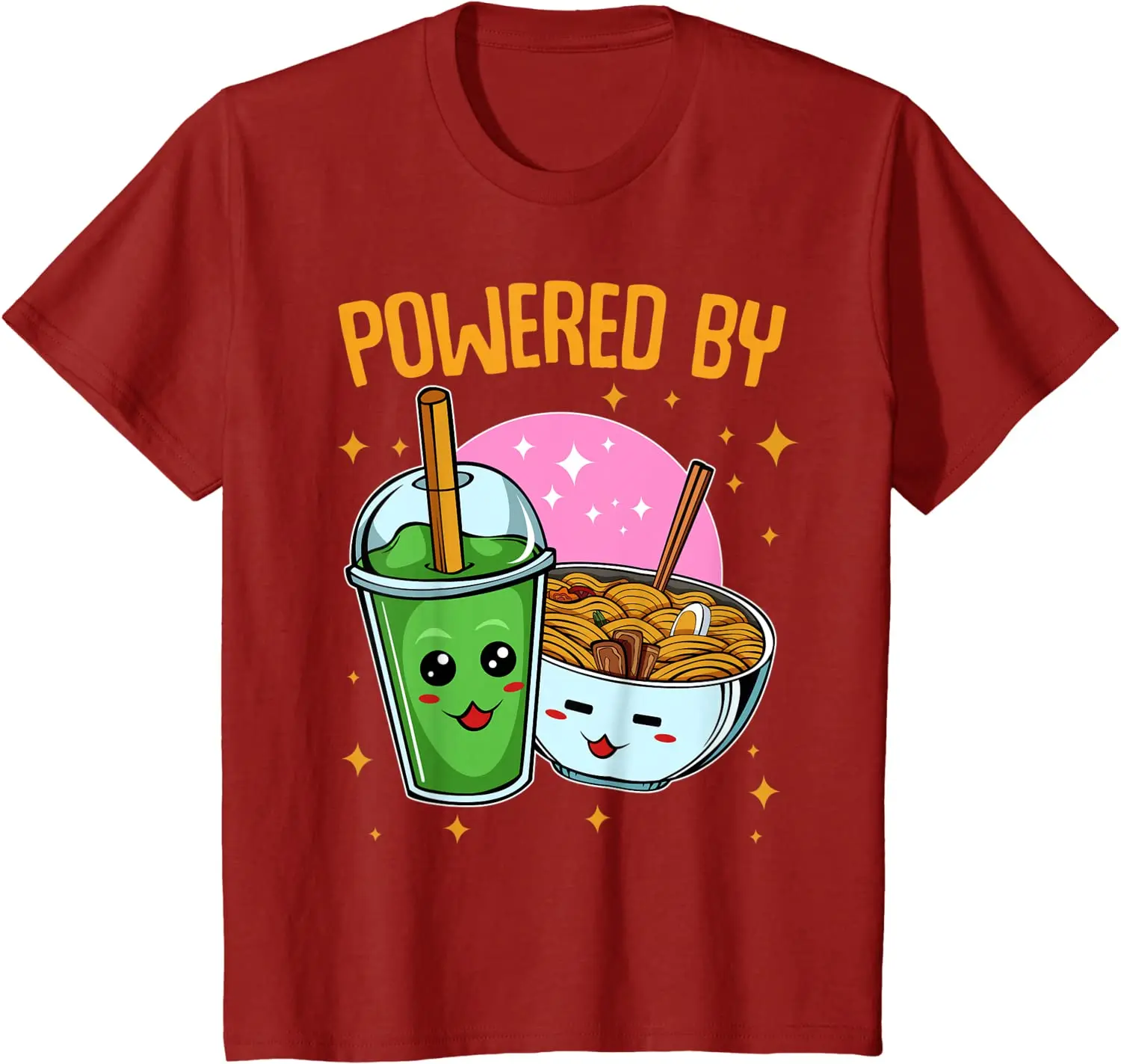 

2021 T Shirt Women Kawaii Summer Tops T-shirt Tee Shirt Unisex Ramen Bubble Tea Japanese Tasty Ramen Noodles Lover T-shirt