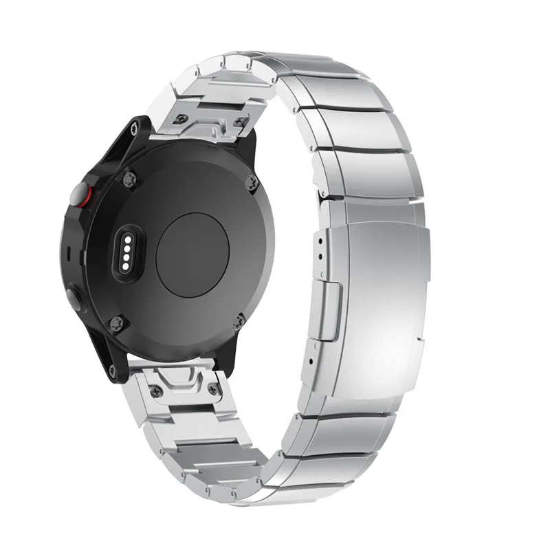 Ремешок для Garmin forerunner Fenix 5 5X 5S ремешок из нержавеющей стали металлический часов 26