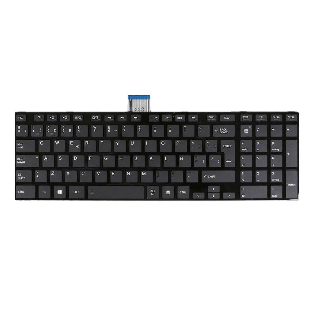 Клавиатура для Toshiba Satellite L850 L850D испанская черная рамка без подсветки SP|Клавиатуры