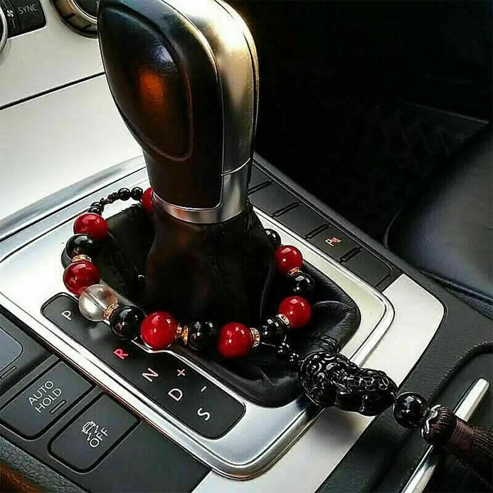 

Agate Beads Car Rearview Mirror Pendant Brave Troops Hanging Ornament Decor