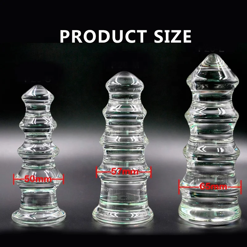 50 65 мм Большой Стеклянный анальный дилдо огромный Анальная пробка большой