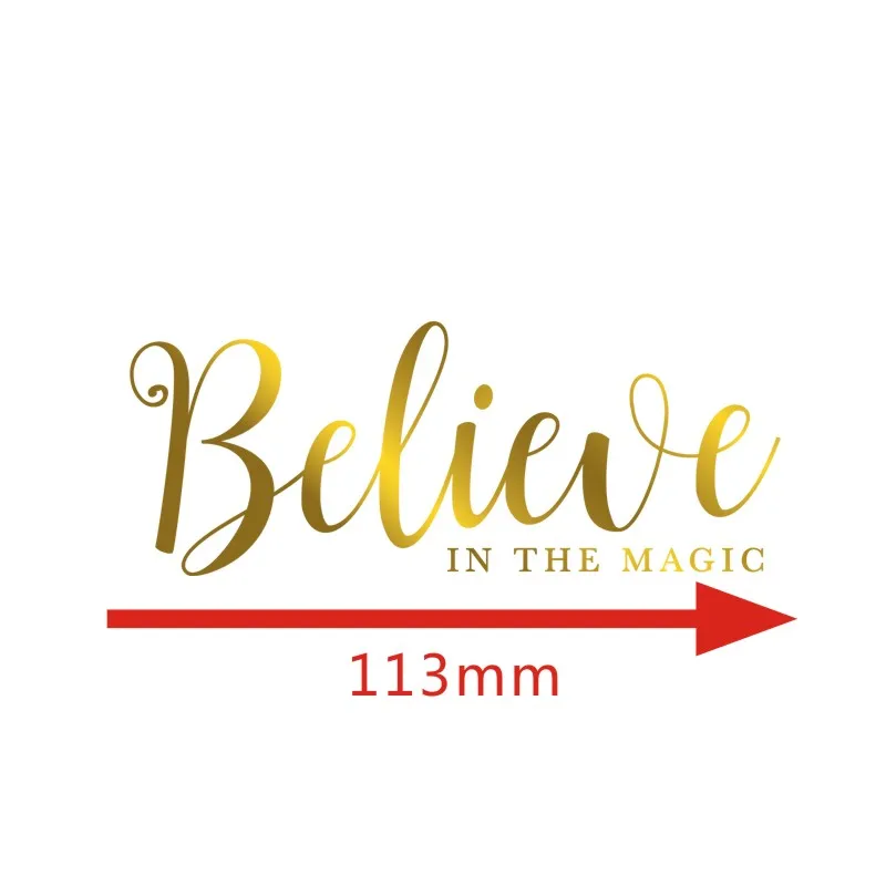 

Believe In The Magic Hot Foil Plate Christmas Decorative Phrase for DIY Scrapbooking Embossing Crafts Cards Decoration New 2019