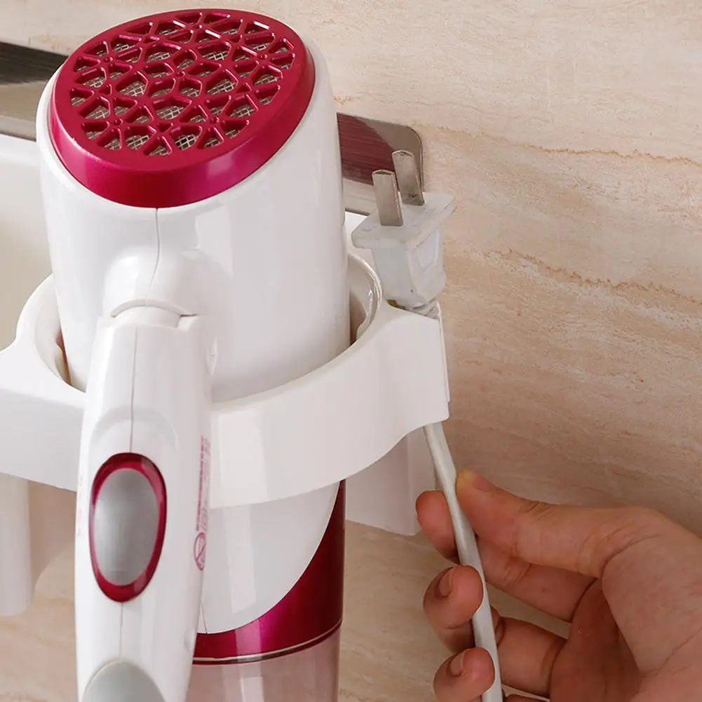 Ванная комната сушилка для волос полка товара бесплатно Пробивной настенный