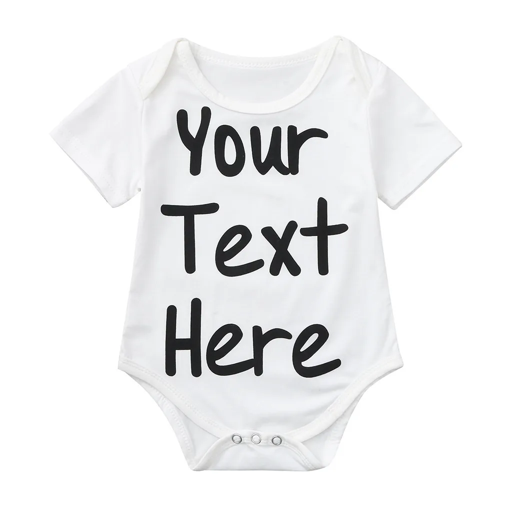 Детская одежда для новорожденных мальчиков и девочек персональный ваш текст