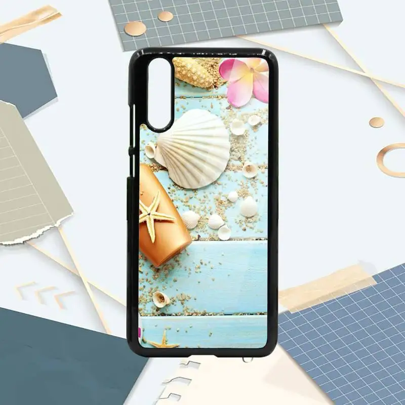 

Beach sunset Coconut tree Phone Case PC For Samsung galaxy S note 8 9 20 10 e lite2019 plus pro ultra