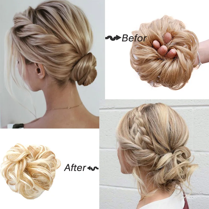 Парик AILIADA женский термостойкий эластичная резинка кудрявые накладные волосы