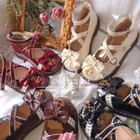 cecilia separate design origional lolita shoes round toe shoes lolita cute japanese style lace versatile shoe