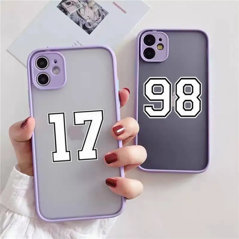 

Custom Football Lucky number Phone Case For iPhone 13 12 Mini 11 Pro XS Max X XR 7 8 Plus SE 2020 Shockproof shell