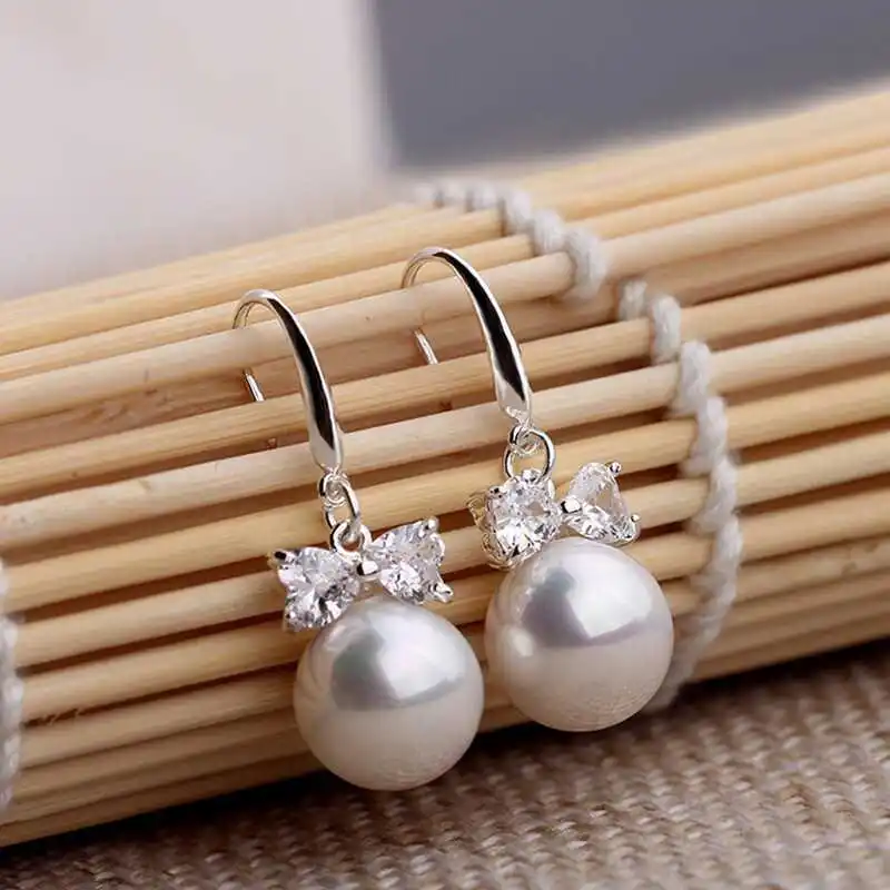KingDeng Pearl Роскошные Циркон Серьги Заявление Женщины Ювелирные Изделия 2020 винтаж