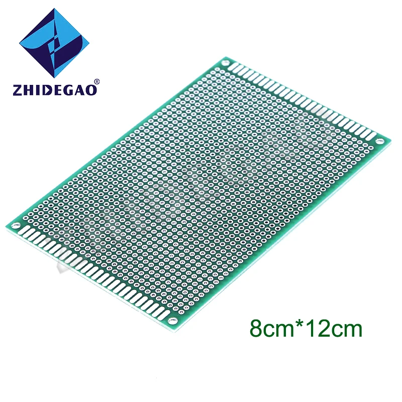 

ZHIDEGAO 8x12cm Double Side Prototype PCB diy Universal Printed Circuit Board