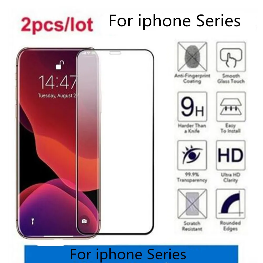 Защитное стекло закаленное 3D для iPhone 11 Pro Max XR X XS | Мобильные телефоны и аксессуары