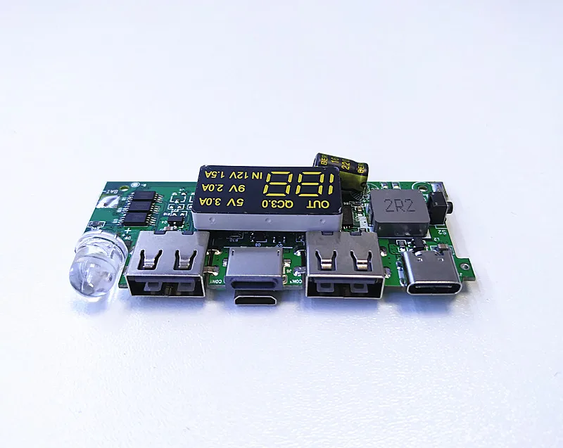 QC3.0 PD 18 Вт Быстрая зарядка материнская плата мульти-протокол IP5328 английское ядро интеллектуальная Быстрая зарядка сокровище 12 В подъемная пластина