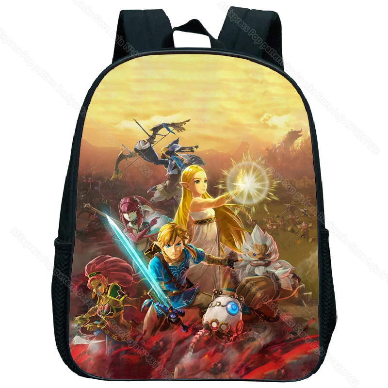 

Children Hyrule Warriors Age of Calamity Backpack Kids The Legend of Zelda Kindergarten School Rucksack Toddler Anime Knapsack
