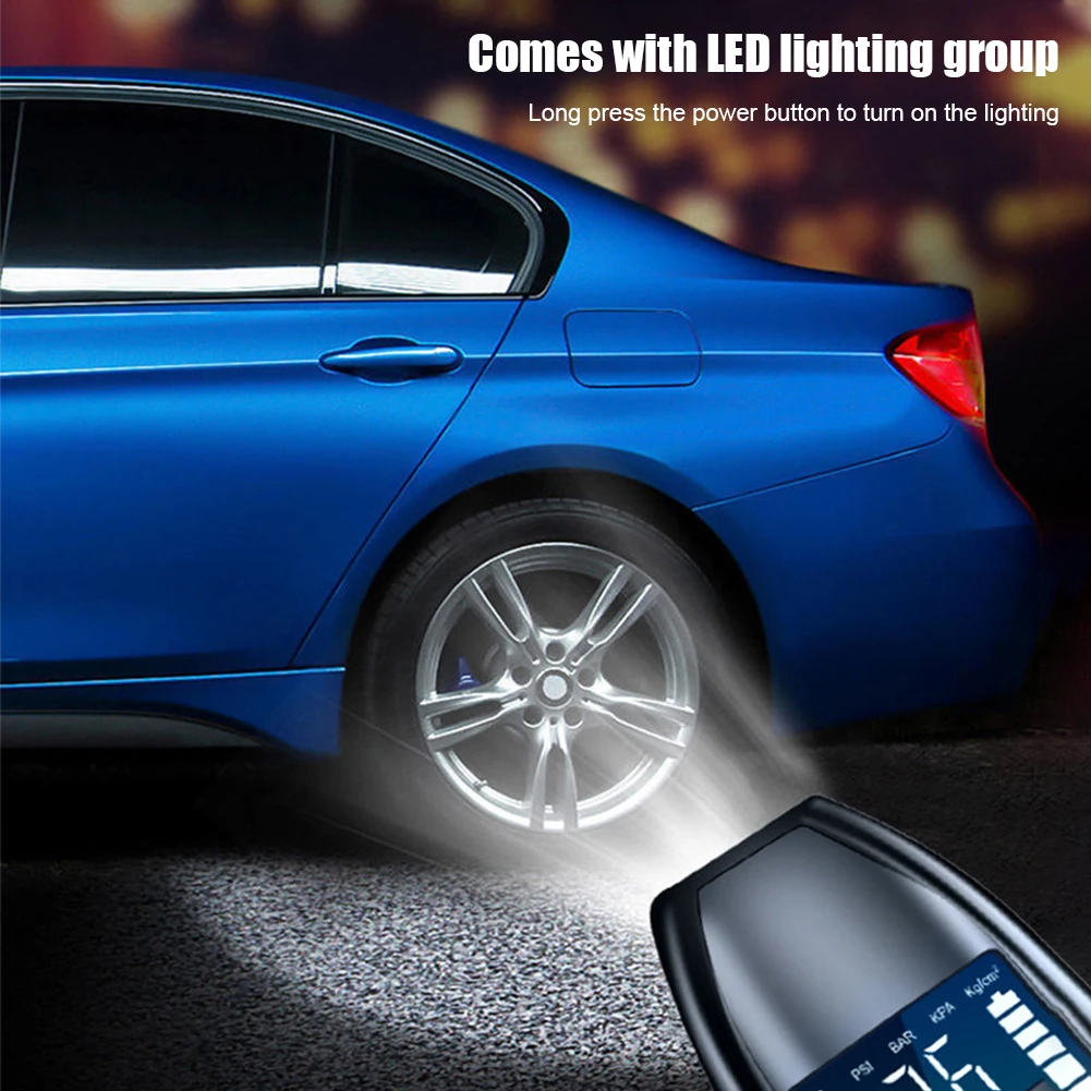 12 В перезаряжаемый воздушный насос для накачивания шин беспроводной портативный