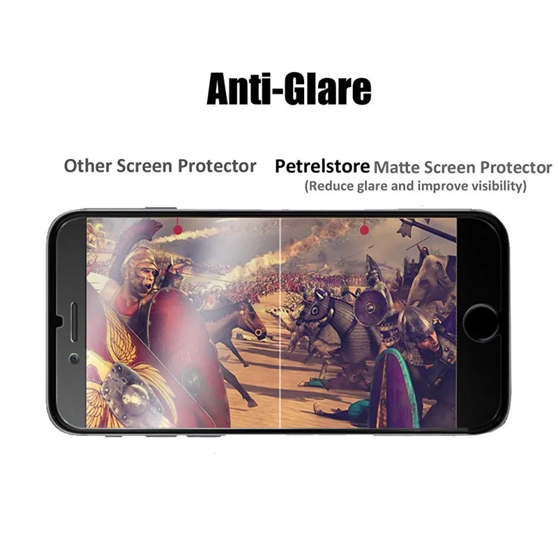 Матовое закаленное стекло без отпечатков пальцев для iPhone 6 6s 7 8 Plus X Xs XR 11 12 13 mini Pro Max