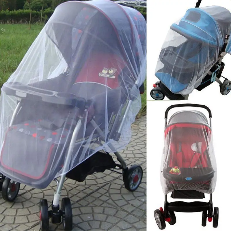 2019 Newest Hot Newborn Toddler Infant Baby Stroller Crip Netting Pushchair Mosquito Insect Net Safe Mesh Buggy White |
