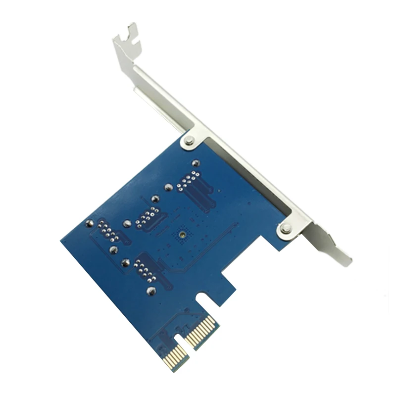 Pci-E 1X до 4 16X Слоты Riser Card Внешний адаптер 1 порт карта мультипликатор для Bitcoin Miner