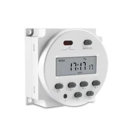 new cn101a dc 12v 16a lcd digital power programmable timer time relay rechargeable switch for electrical equipments hot