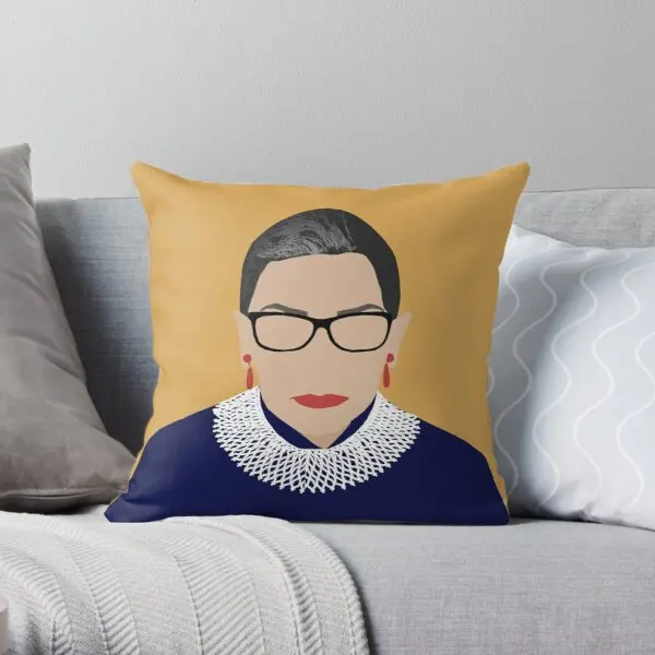 

Ruth Bader Ginsburg Throw Pillow Cover Print Pillow Case Waist Cushion Cover Wedding Bed Decor