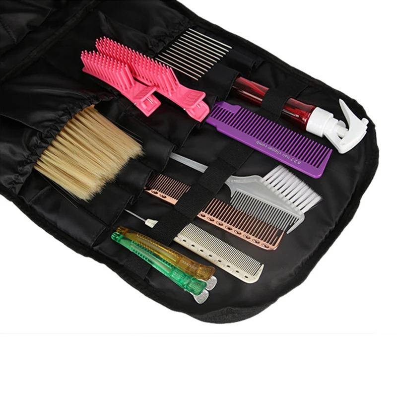 Многофункциональная сумка для хранения волос серая расческа стрижки