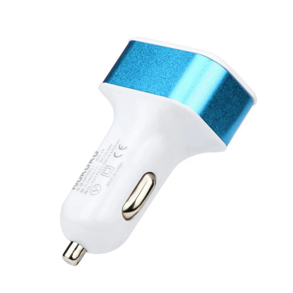 Автомобильное зарядное устройство 4 порта металлическая розетка 4.0A мобильный