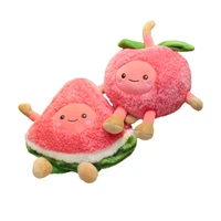 creative fruit plush toys watermelon cherry doll cute rag doll simulation cartoon pillow girl birthday gift boutique gift
