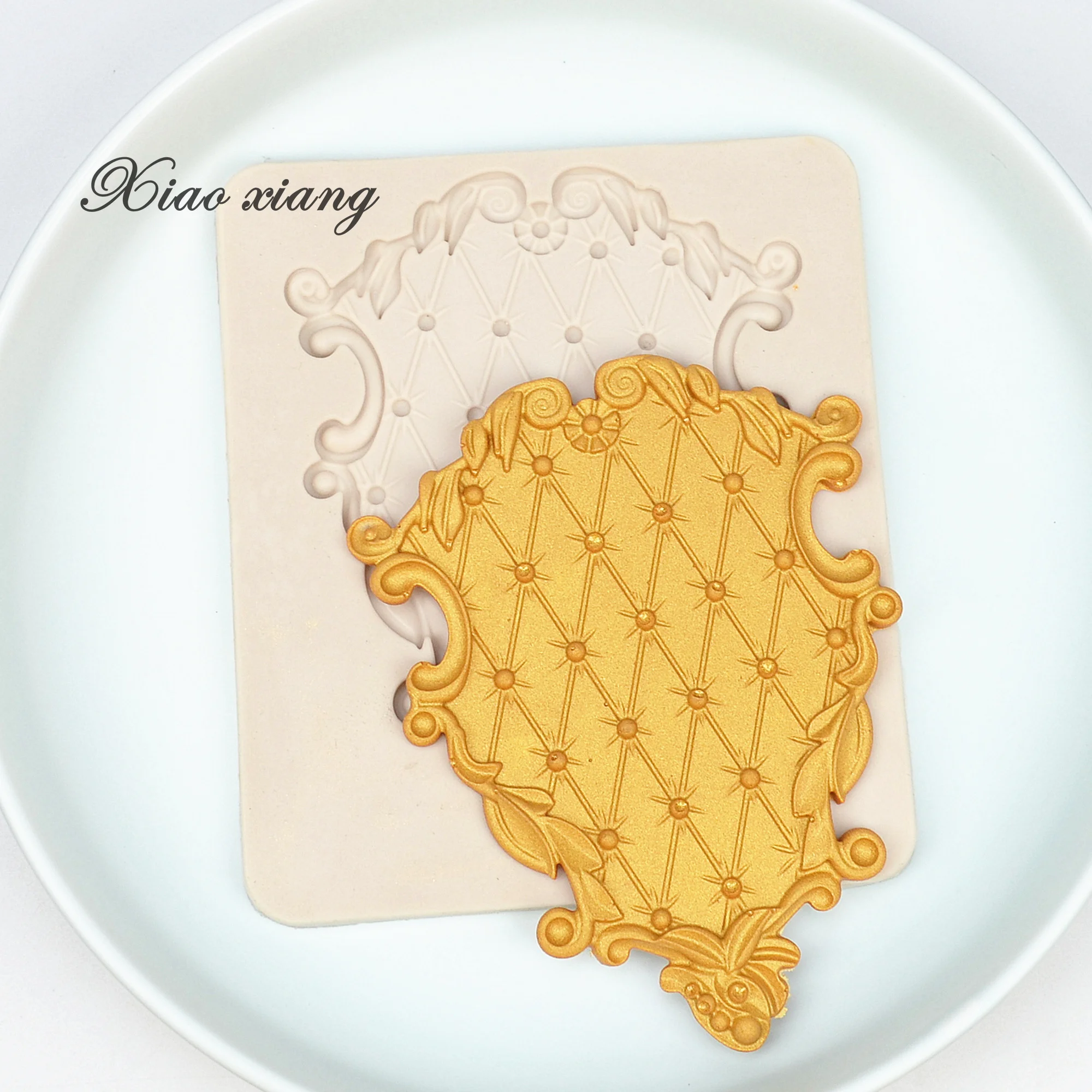 3D рамка силиконовый Fondant (сахарная) пресс формы для инструменты украшения выпечки