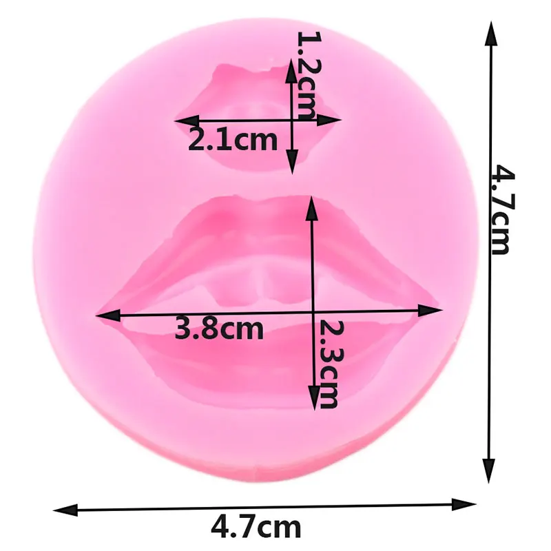 Силиконовые формы с белыми зубьями и красными губами форма для помадки