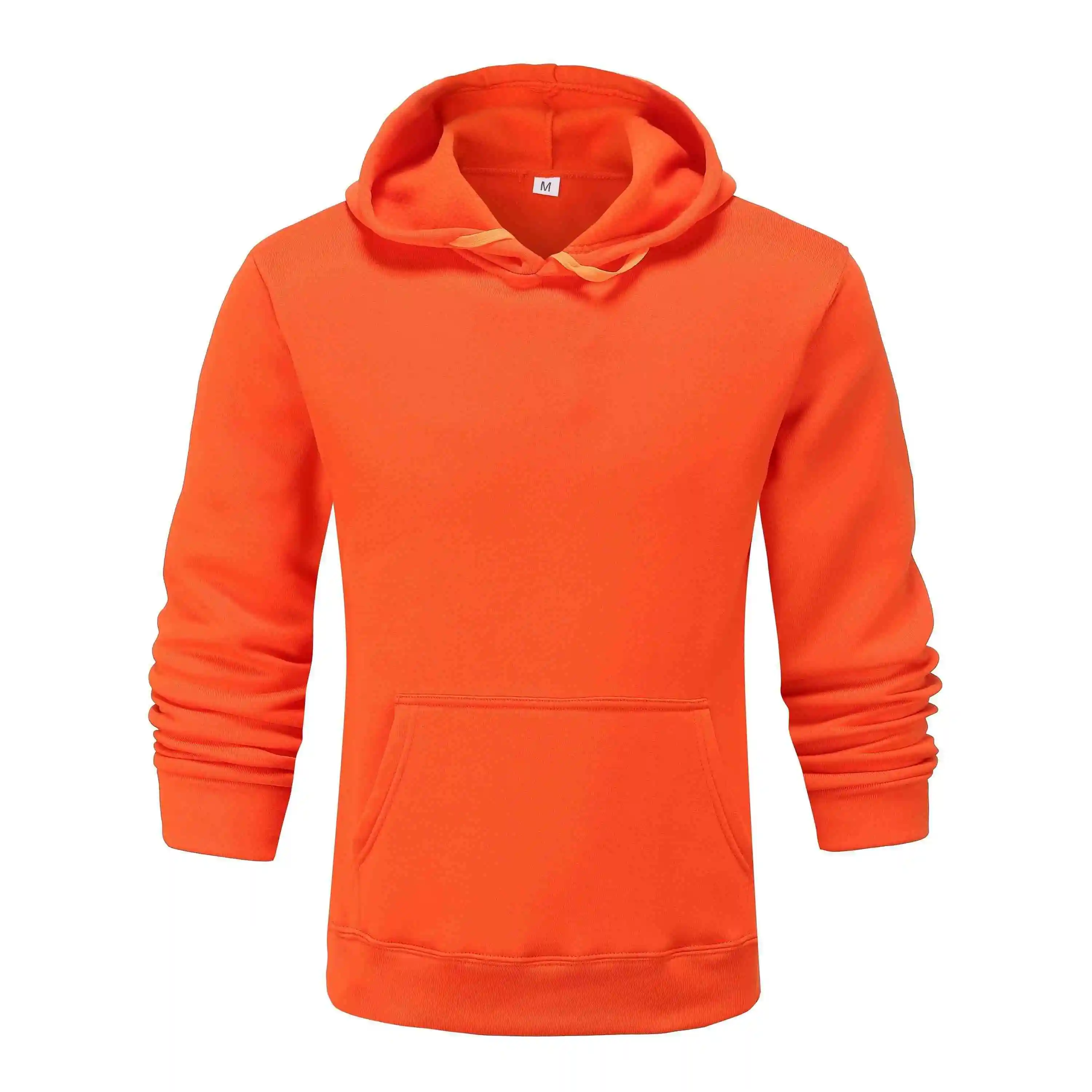 

2021 Men's Spring and Autumn Hoodie Solid Color Top Casual Sports Wear