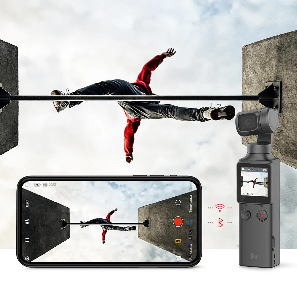 Gimbal камера FIMI PALM 3 осевая 4K HD стабилизатор 128 ° супер широкий угол анти тряска