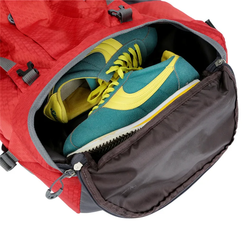 

New Climbing Waterproof 60L Backpack Men Big Capacity Hiking Travel Bag For Men 6 Color Backpacks With Rain Cover Riding Bags