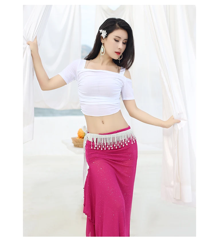 Новая одежда для танцев живота летняя мода сексуальная удобная ткань женская