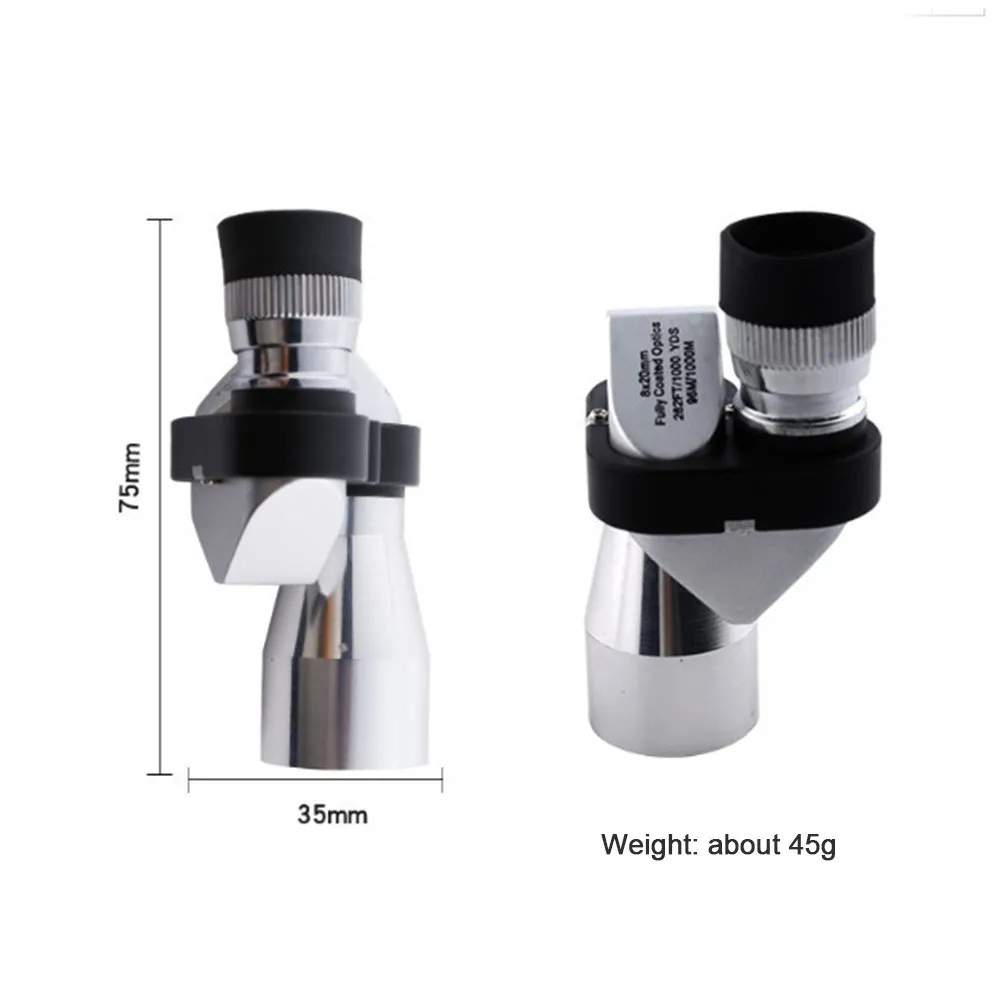 

Aluminum alloy 8X20 corner low-light night vision pocket telescope monocular high-definition high-definition low-light S6