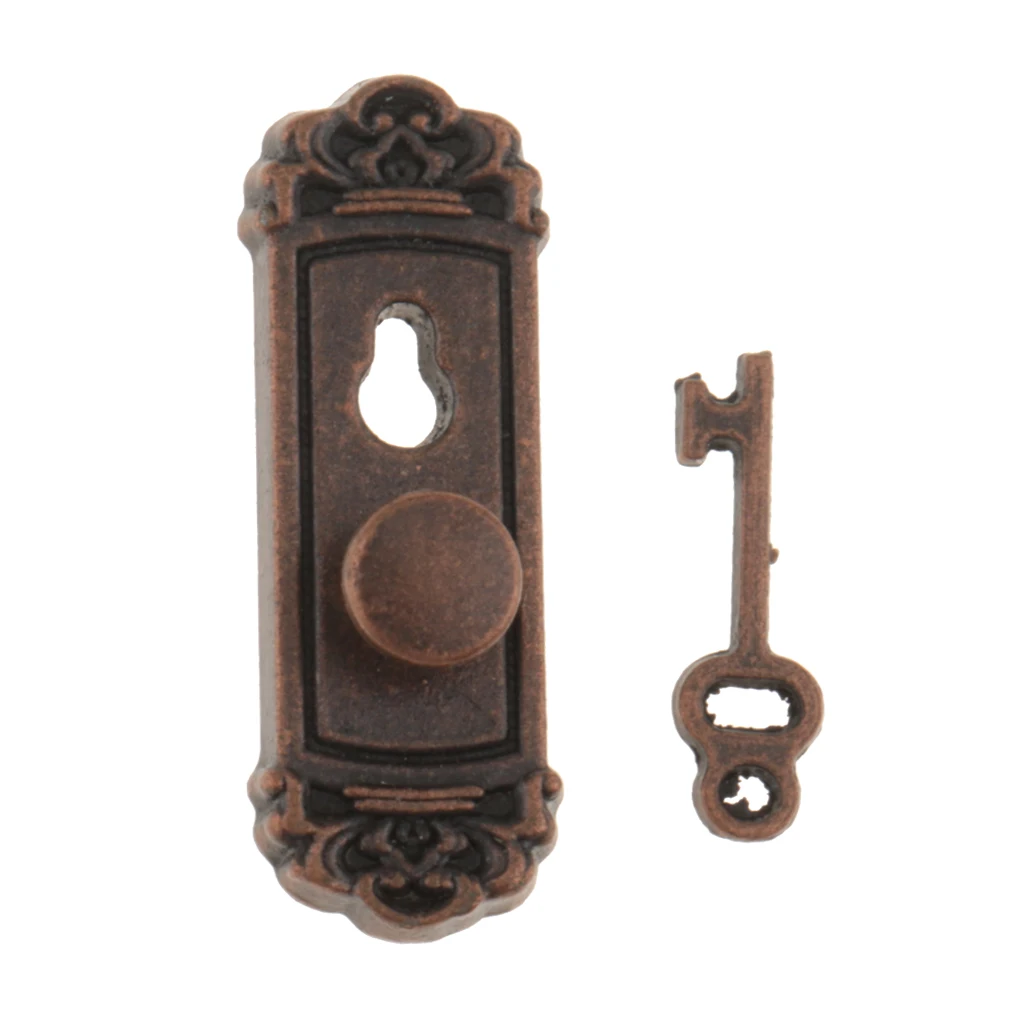 

1 12 Scale Dollhouse Hardware Door Locks With Keys - 4 Pairs