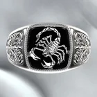 2020 новые творческие цветов в виде скорпиона для мужчин, кольцо, кольцо из нержавеющей стали, в ретро-панк-гигантский песок Скорпион памятный подарок ко Дню для женщин ювелирные изделия Вечерние