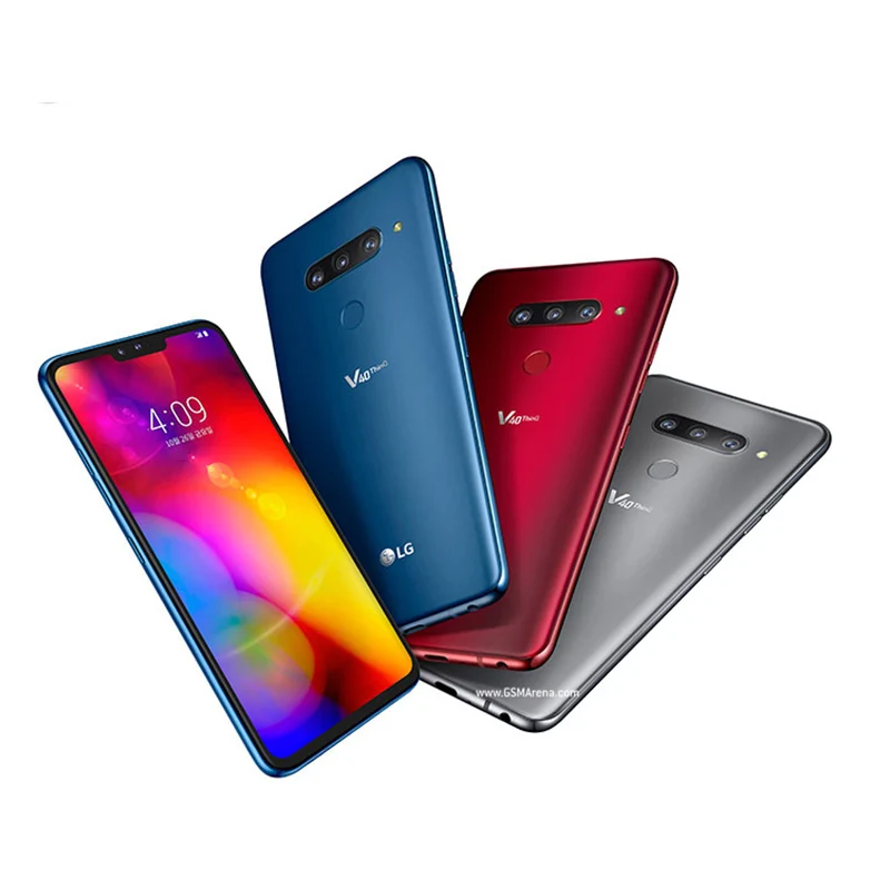 

Original LG V40 ThinQ 6.4" 6GB RAM Android Octa Core dual front 3 rear Cameras Fingerprint SmartPhone V405UA/V409N/V405EBW