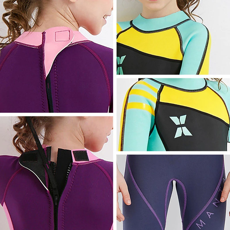 Неопреновый гидрокостюм для детей костюмы дайвинга детские купальники с