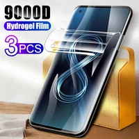 3PCS 9000D Full Cover Hydrogel Film for Asus Zenfone Screen Protector Not Glass for Zenfone8 Zen Fone 2021 ZS590KS 5 9