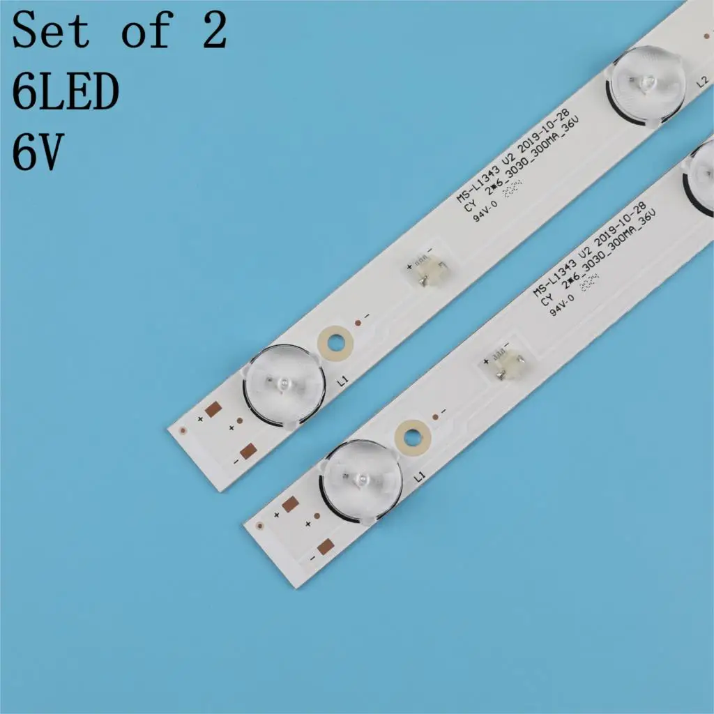 

New 40 PCS 6LED LED backlight strip for 32inch JL.D32061330-081AS-M FZD-03 E348124 MS-L1343 L2202 L1074 V2 2-6-3030-300MA-36V