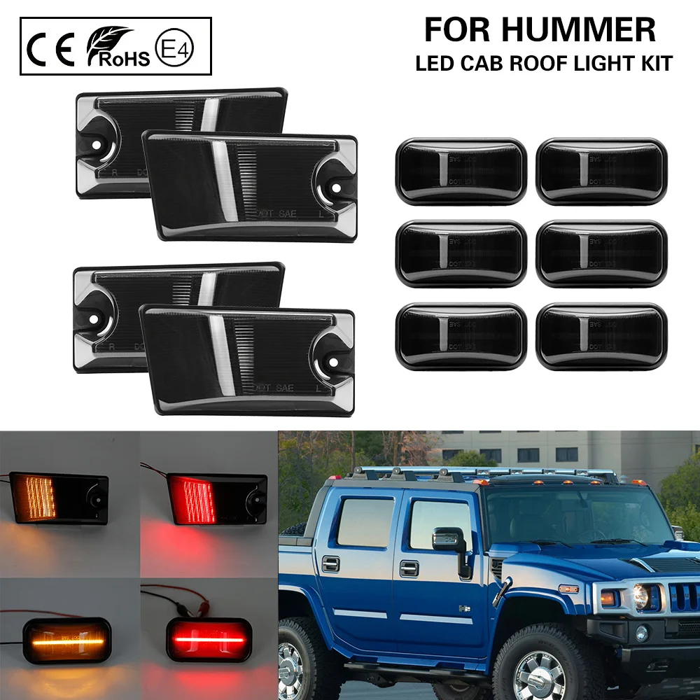 Светодиодный светильник на крышу кабины 10 шт. для Hummer H2 2003 2009 SUT 2005 2009|Сигнальная
