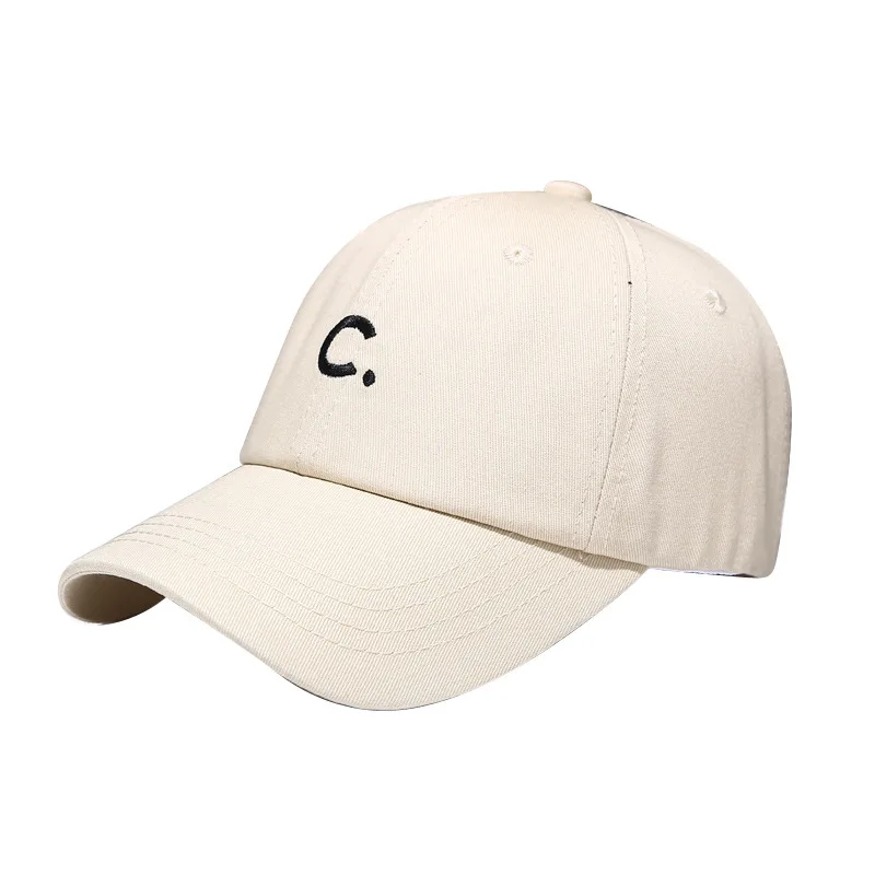 Baseball Cap C Letter Embroidery Pattern Hip Hop Wild Caps Solid Color Men's Outdoor Casual Spring Autumn Hat