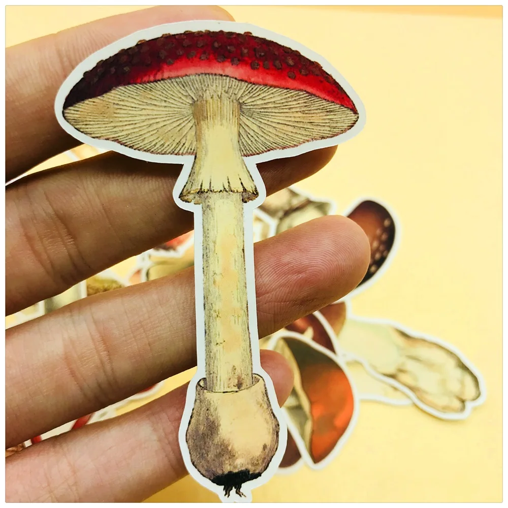 26 см винтажная мультяшная наклейка с буквами в виде грибов рукоделие скрапбукинг