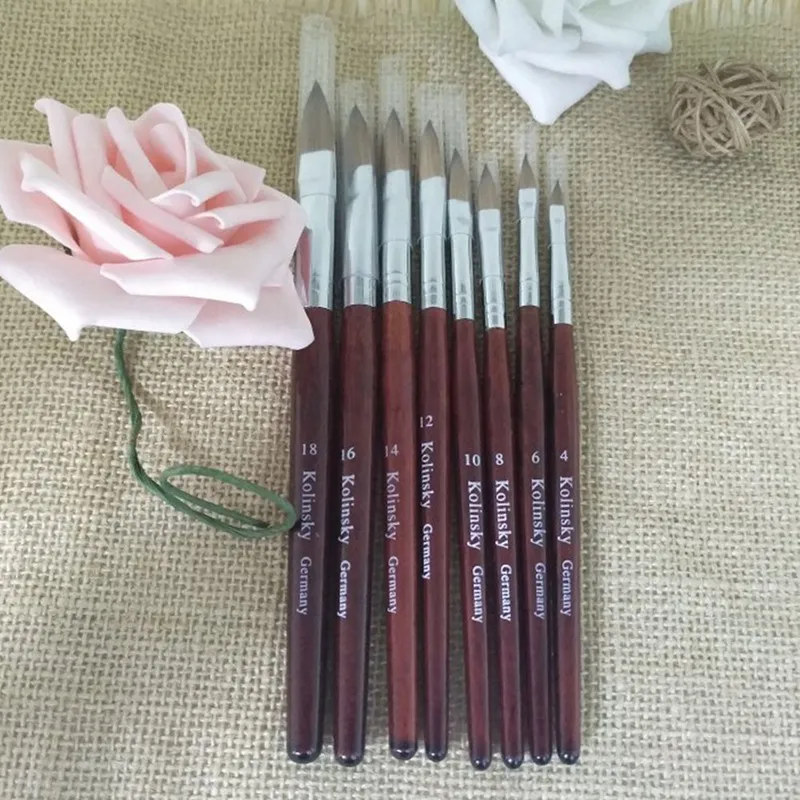 1 шт. колонковая акриловый Фрезер для ногтей cо шлифовальными искусство кисти нет.