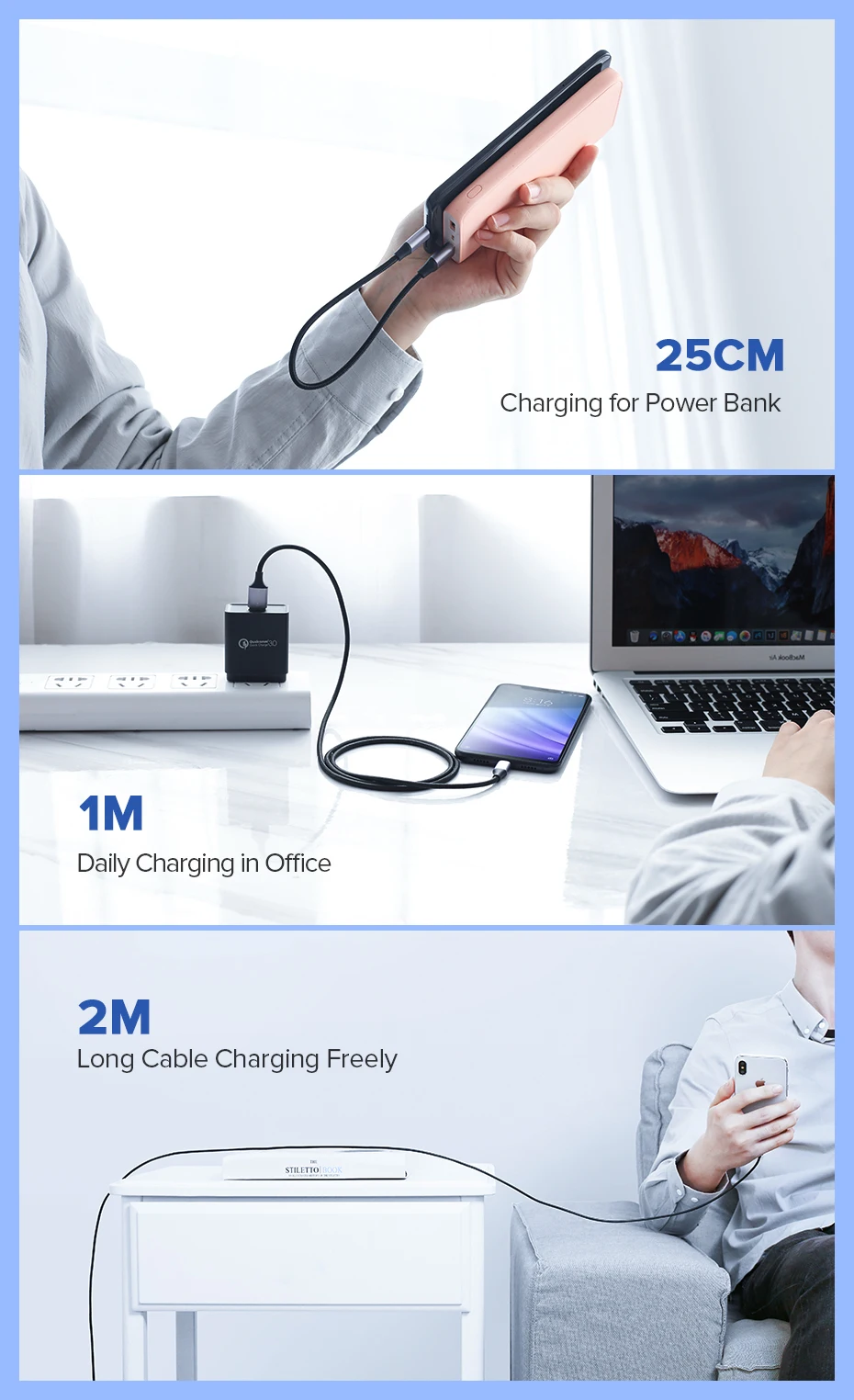 Ugreen usb type c кабель для быстрой зарядки кабель для передачи данных для samsung Galaxy S9 S8 кабель для мобильного телефона для huawei xiaomi 9 8 зарядное устройство короткое
