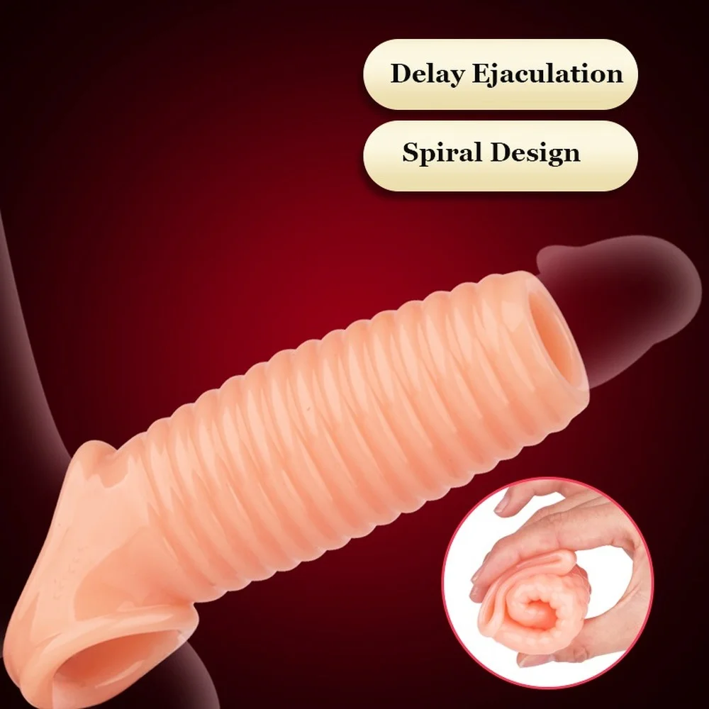 Мужской большой член целомудрия кольцо эрекция рукав секс задержка эякуляции