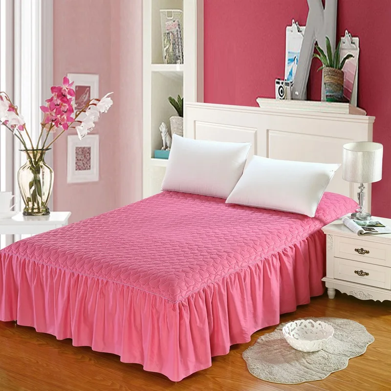 Кровать юбка тип кровать крышка один кусок хлопок толстая пылезащитная для