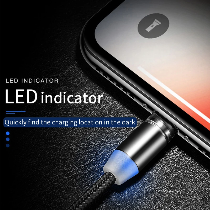Быстрая зарядка USB кабель для Iphone TYPE-C Micro USB кабель для передачи данных магнитный разъем для Xiaomi Redmi samsung oppo зарядное устройство 1 м 2 м линия