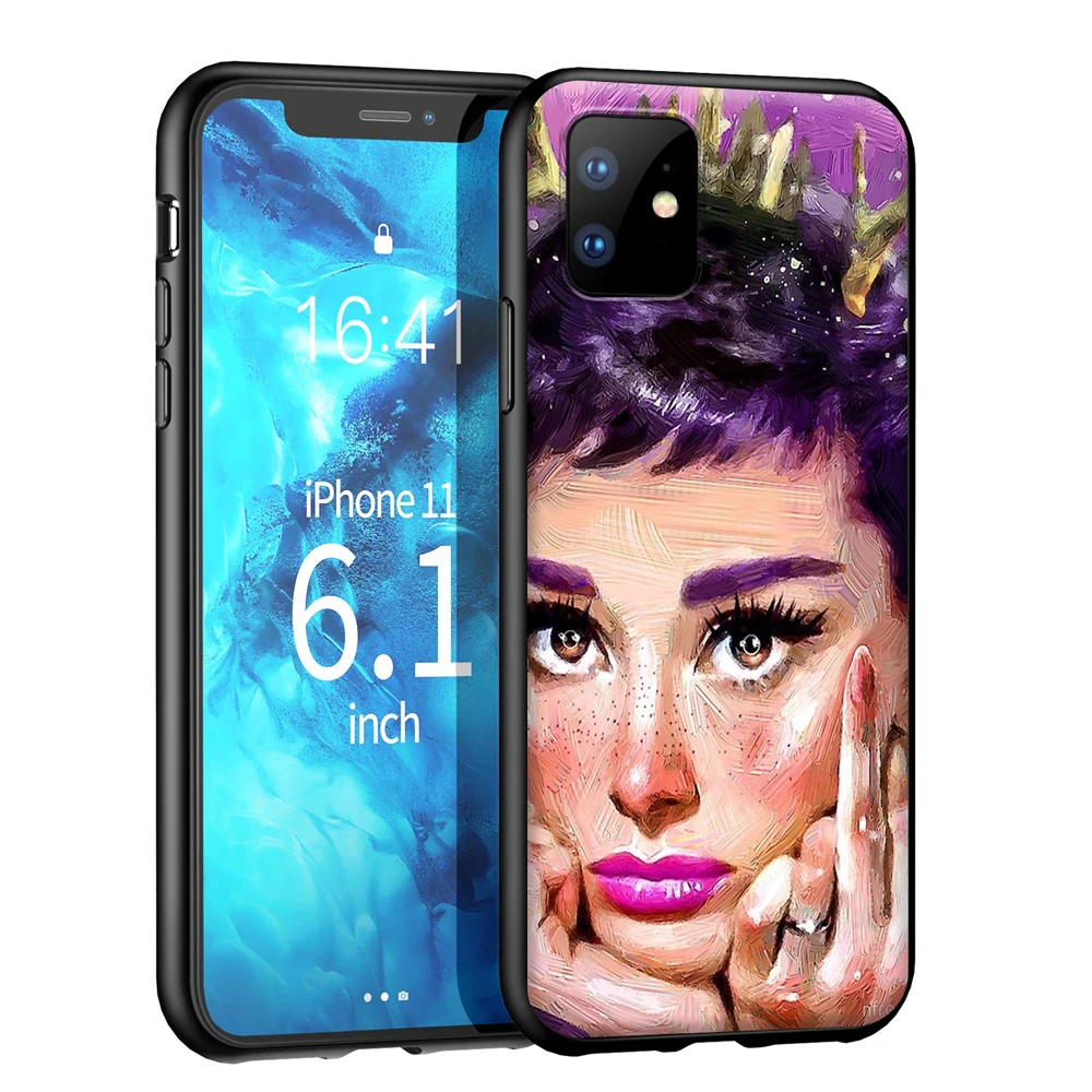 YIMAOC Одри Хепберн силиконовый мягкий чехол для iPhone 12 Mini 11 Pro XS Max XR X 8 7 6 6S Plus 5 5S SE |